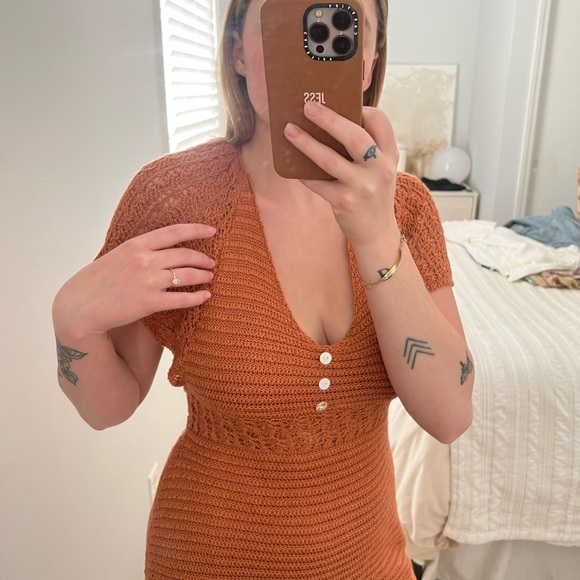 The Native One Crochet Mini Dress Gently Worn - Picture 2 of 4